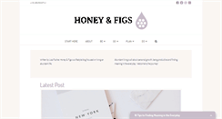 Desktop Screenshot of honeyandfigs.com
